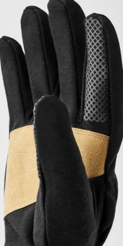 Hestra Merino Windwool Liner merinovillahanskat, unisex, musta| Käsineet/Aluskäsineet