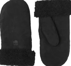 Hestra Käsineet/Kintaat^Sheepskin Mitt naisten nahkakintaat, musta