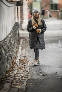 Hestra Käsineet/Kintaat^Sheepskin Mitt naisten nahkakintaat, musta