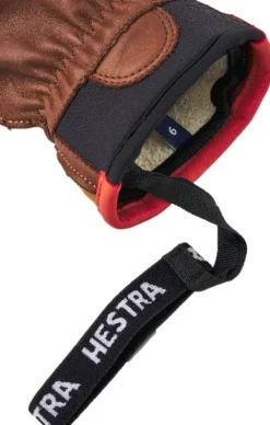 Hestra Käsineet/Hanskat^Wakayama 5 finger nahkahanskat, unisex, ruskea