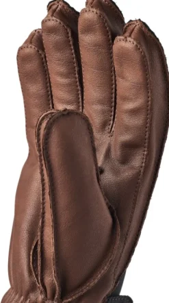 Hestra Käsineet/Hanskat^Wakayama 5 finger nahkahanskat, unisex, tummansininen/ruskea