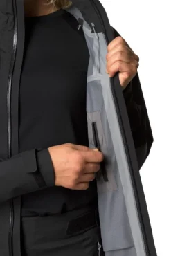 Houdini BFF Jacket naisten kuoritakki, musta| Sadevaatteet