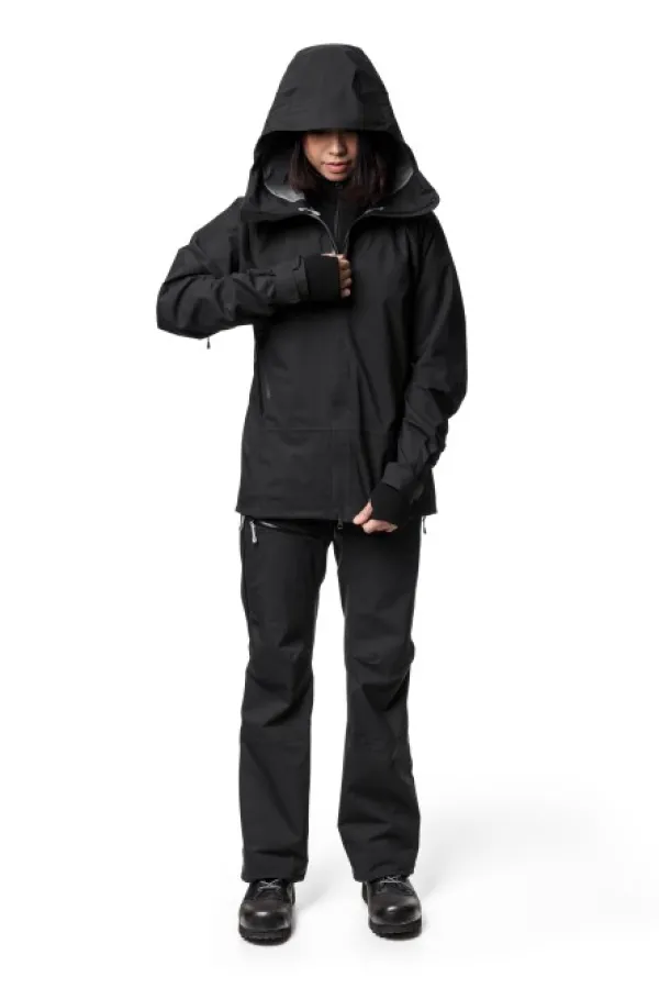 Houdini BFF Jacket naisten kuoritakki, musta| Sadevaatteet