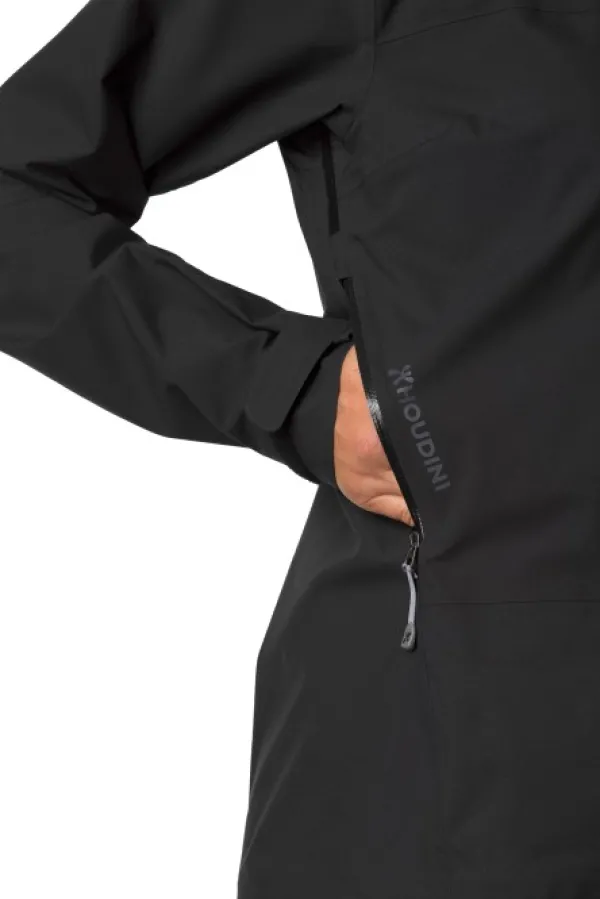 Houdini BFF Jacket naisten kuoritakki, musta| Sadevaatteet