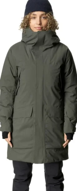 Houdini Fall in Parka naisten kuoritakki, vihreä| Sadevaatteet