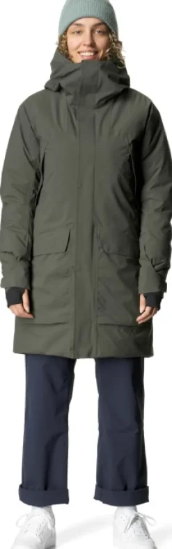 Houdini Fall in Parka naisten kuoritakki, vihreä| Sadevaatteet