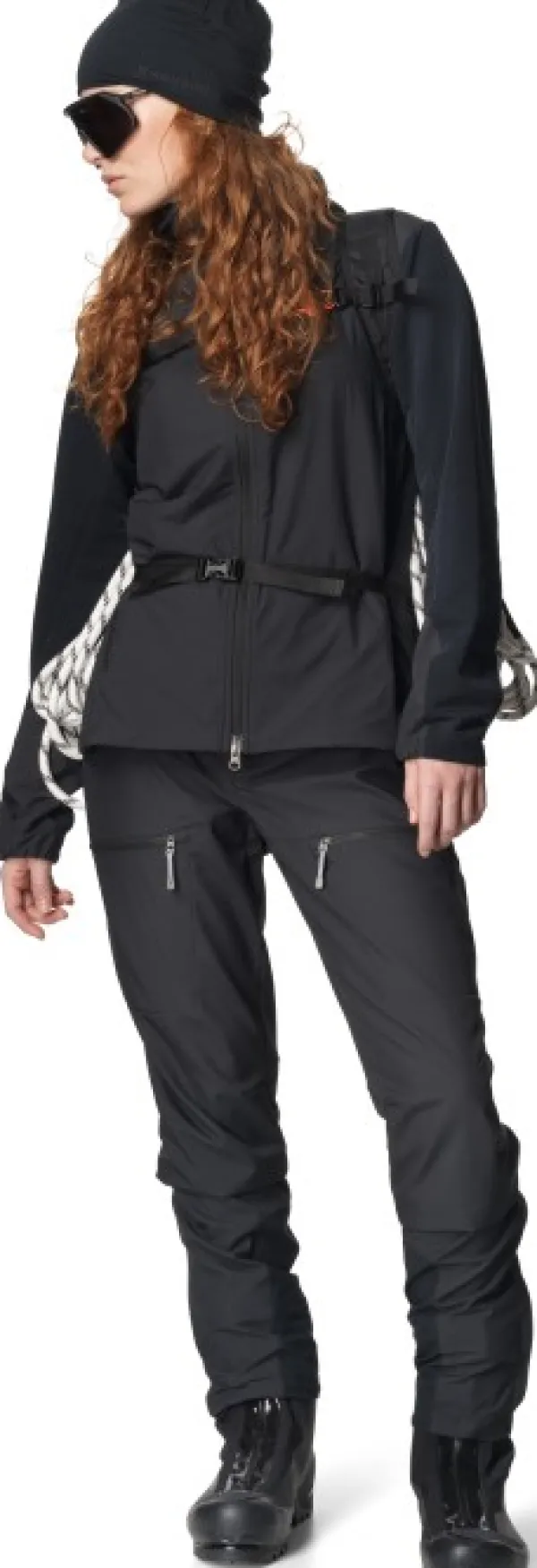 Houdini Moonwalk Houdi naisten takki, True Black| Softshelltakit Ja Tuulenpitävät Takit