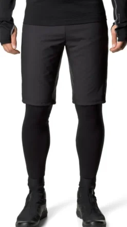 Houdini Shortsit^Moonwalk Shorts lämpöshortsit, musta