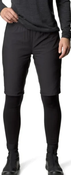 Houdini Shortsit^Moonwalk Shorts naisten lämpöshortsit, musta