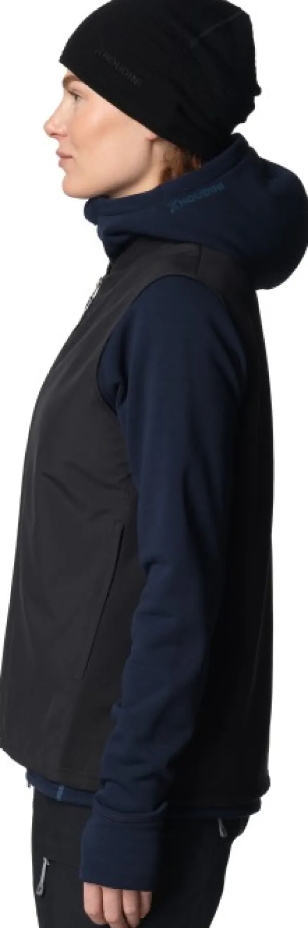 Houdini Moonwalk Vest naisten liivi, True Black| Liivit