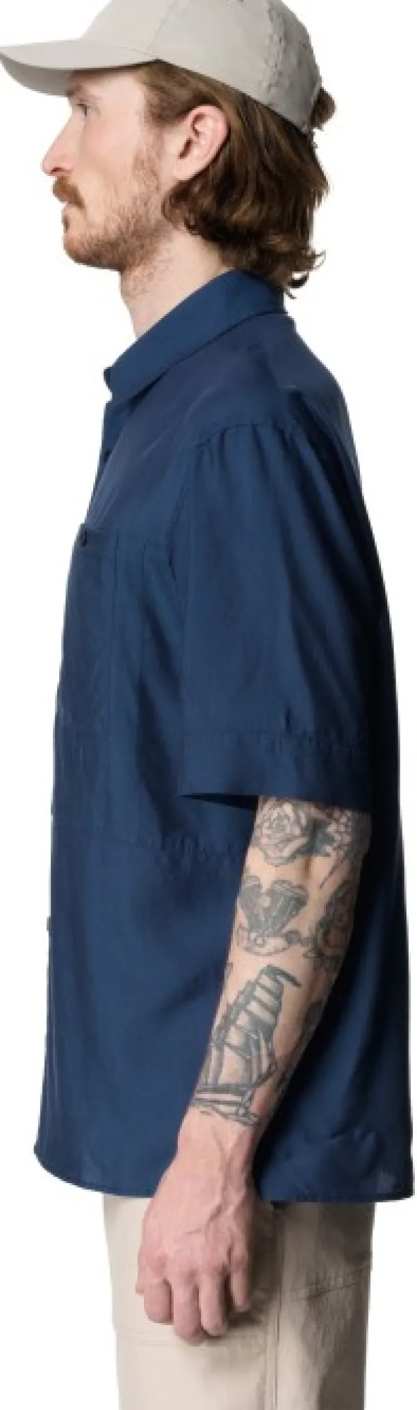 Houdini Flanelli- Ja Kauluspaidat^M's Tree Shortsleeve Shirt Big Blue Light