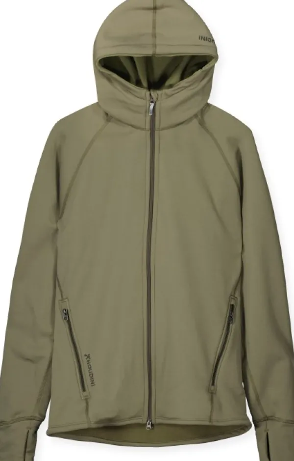 Houdini Hupparit, Fleecet Ja Välipaidat^Power Houdi huppari, vihreä