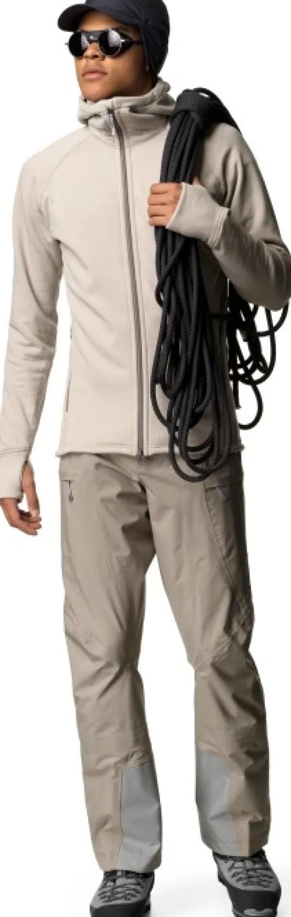 Houdini Hupparit, Fleecet Ja Välipaidat^Power Houdi -miesten huppari (Sandstorm)