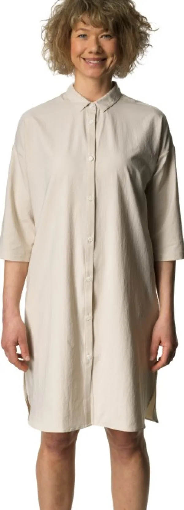 Houdini Route naisten paitamekko, valkoinen| Flanelli- Ja Kauluspaidat