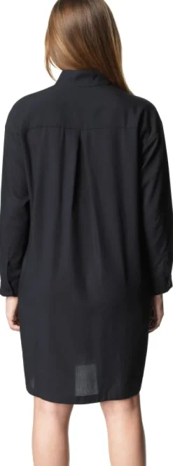 Houdini Tree Dress naisten paitamekko, musta| Flanelli- Ja Kauluspaidat