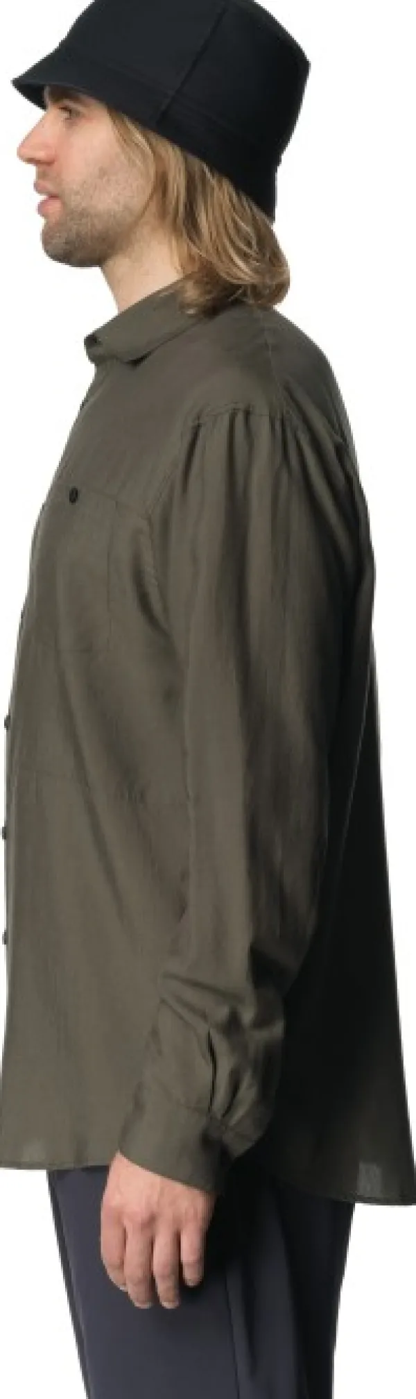 Houdini Tree pitkähihainen paita, vihreä| Flanelli- Ja Kauluspaidat