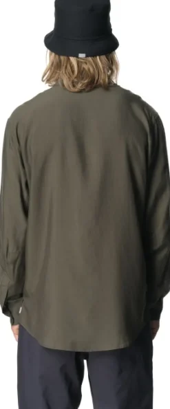 Houdini Tree pitkähihainen paita, vihreä| Flanelli- Ja Kauluspaidat