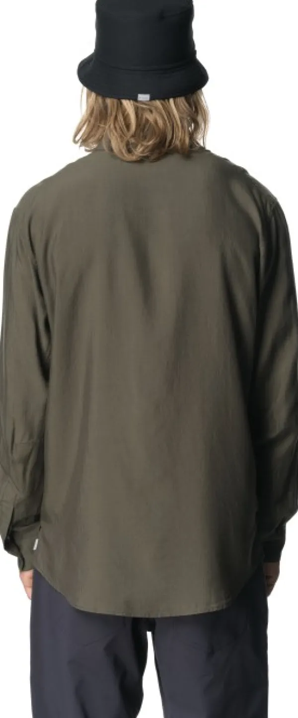 Houdini Tree pitkähihainen paita, vihreä| Flanelli- Ja Kauluspaidat