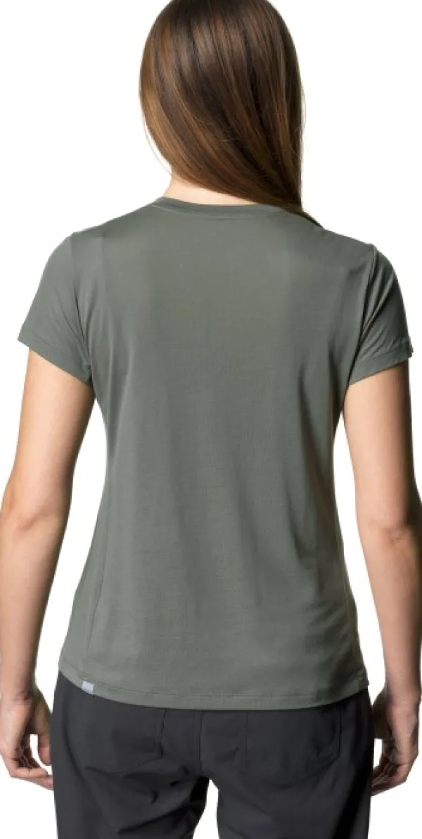 Houdini Tree Tee naisten t-paita, vihreäharmaa| T-paidat Ja Pikeepaidat