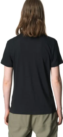 Houdini W's Tree Message Tee True Black /| T-paidat Ja Pikeepaidat