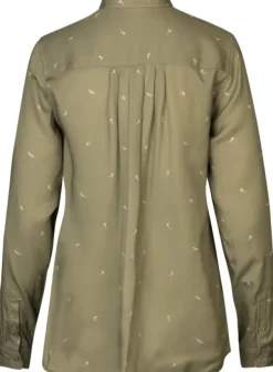 Härkila Abigail L/S Shirt Women Dust Green/Flying Ducks| Naisten metsästysvaatteet/Naisten Metsästyspaidat