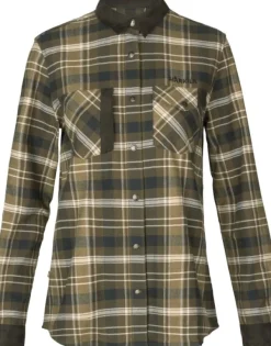 Härkila Aivak L/S Shirt naisten flanellipaita, Antique Bronze| Metsästyspaidat