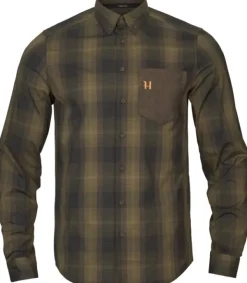 Härkila Metsästyspaidat^Akkan Shirt Willow Green/Shadow Brown