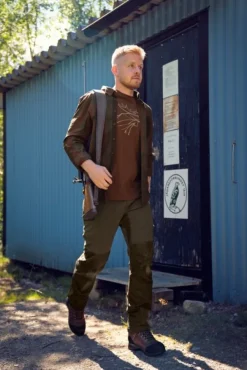 Härkila Metsästyspaidat^Akkan Shirt Willow Green/Shadow Brown