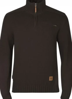 Härkila Annaboda 2.0 HSP Knit Pullover neulepusero, tummanruskea| Metsästysliivit/Fleeceliivit