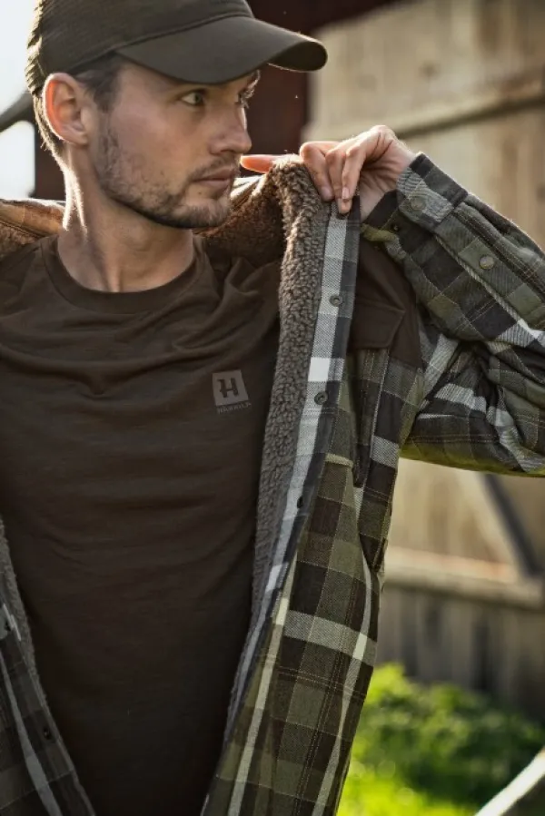 Härkila Metsästyspaidat^Asmund Insulated Wool Shirt paita, Willow Green/Phantom