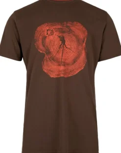 Härkila Bullseye Wood T-shirt puuvillainen t-paita, ruskea| Metsästysliivit/Fleeceliivit