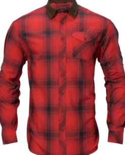 Härkila Metsästyspaidat^Driven Hunt -flanellipaita, musta/punainen