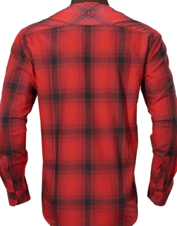 Härkila Metsästyspaidat^Driven Hunt -flanellipaita, musta/punainen
