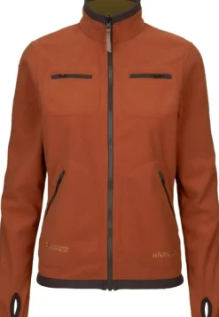 Härkila Metsästystakit/Softshell- Ja Tuulenpitävät Takit Metsälle^Kamko Fleece Women Dark Olive/Arabian Spice