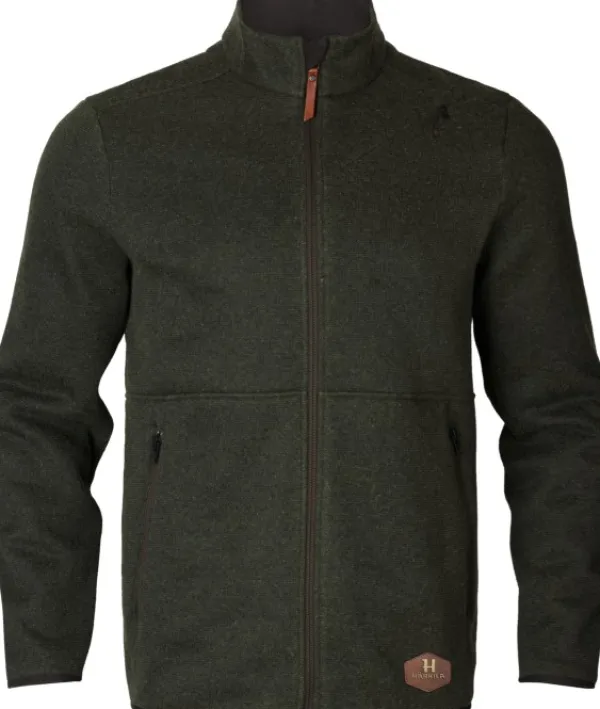 Härkila Metsästysliivit/Fleeceliivit^Metso Full Zip vetoketjullinen villapaita, tummanvihreä