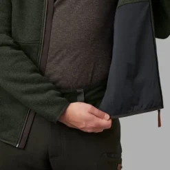 Härkila Metsästysliivit/Fleeceliivit^Metso Full Zip vetoketjullinen villapaita, tummanvihreä