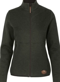 Härkila Metsästysliivit/Fleeceliivit^Metso Full Zip Women naisten villapaita, tummanvihreä