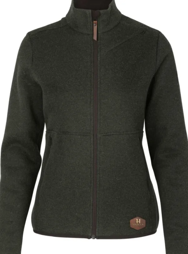 Härkila Metsästysliivit/Fleeceliivit^Metso Full Zip Women naisten villapaita, tummanvihreä