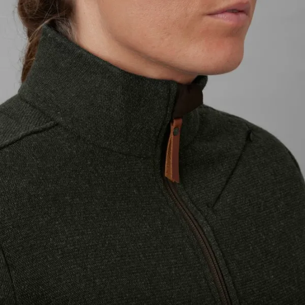 Härkila Metsästysliivit/Fleeceliivit^Metso Full Zip Women naisten villapaita, tummanvihreä