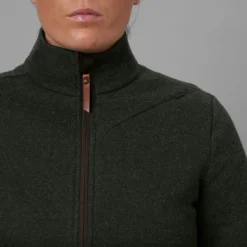 Härkila Metsästysliivit/Fleeceliivit^Metso Full Zip Women naisten villapaita, tummanvihreä