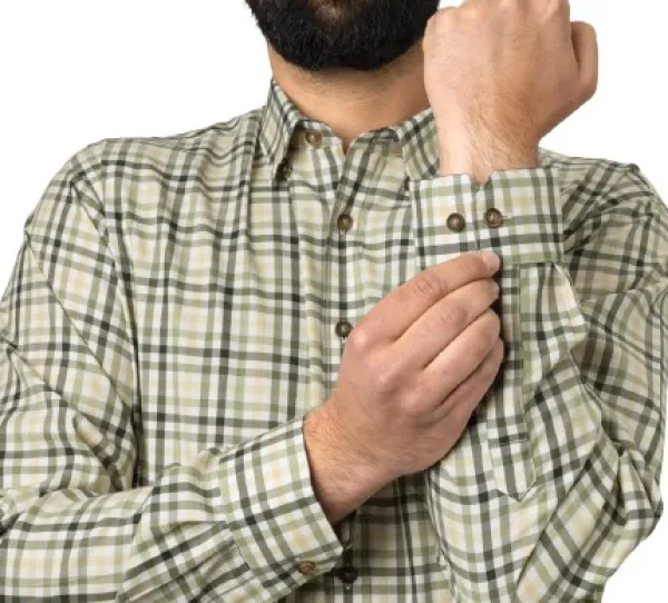 Härkila Milford Shirt kauluspaita, Beech Green Check| Metsästyspaidat