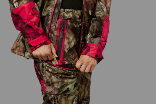 Härkila Koiranohjaajan Vaatteet^Moose Hunter 2.0 GTX -metsästyshousut, MossyOak Break-Up Country/Red Blaze