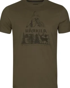 Härkila Metsästysliivit/Fleeceliivit^Nature S/S T-Shirt t-paita, tummanvihreä