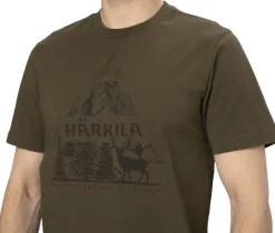 Härkila Metsästysliivit/Fleeceliivit^Nature S/S T-Shirt t-paita, tummanvihreä