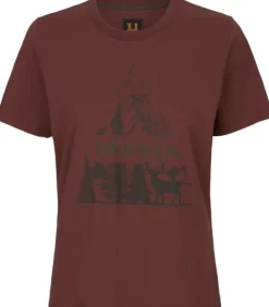 Härkila Nature S/S T-Shirt Women Hot Chocolate| T-paidat Ja Pikeepaidat