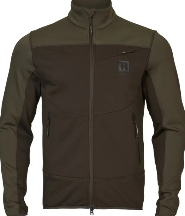 Härkila Olaf Fleece Jacket Shadow Brown/Forest Night| Metsästysliivit/Fleeceliivit