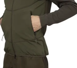 Härkila Olaf Fleece Jacket Shadow Brown/Forest Night| Metsästysliivit/Fleeceliivit