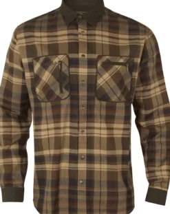 Härkila Pajala Skjorta flanellipaita, beige/ruskea| Metsästyspaidat