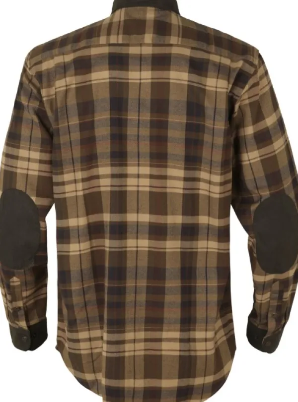 Härkila Pajala Skjorta flanellipaita, beige/ruskea| Metsästyspaidat