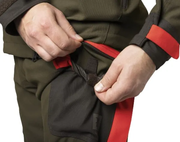 Härkila Pro Hunter Dog Keeper GTX Trousers Willow housut, vihreä/oranssi| Koiranohjaajan Vaatteet
